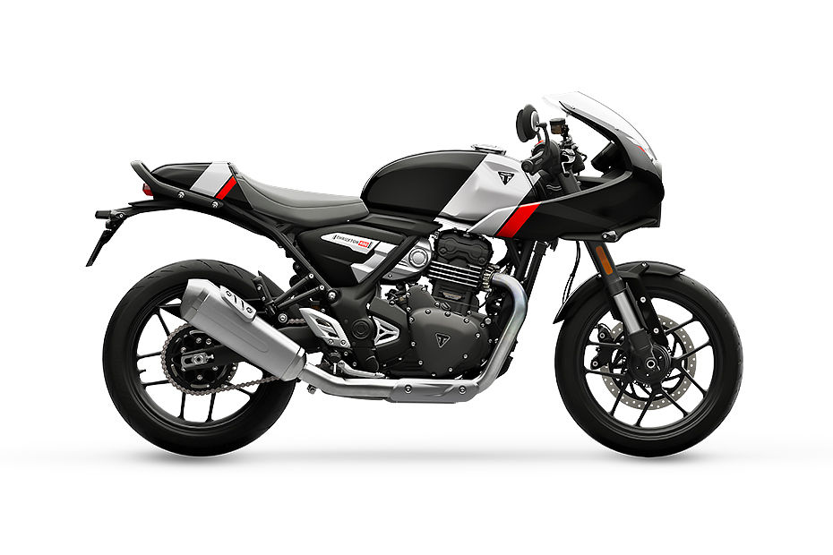 Triumph Thruxton 400 (2025) Pearl Metallic White And Storm Grey
