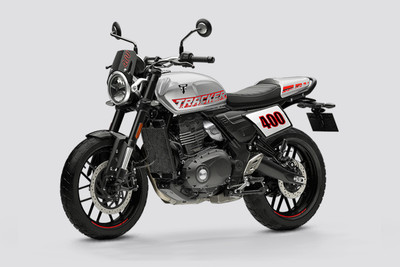 Triumph Tracker 400 Front Left Quarter View