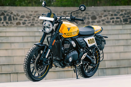 Triumph Tracker 400 Front Left Quarter View Triumph Tracker 400 Front Left Quarter View