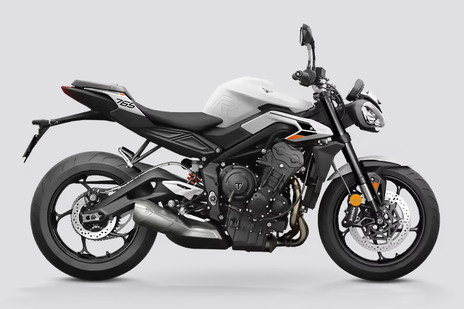 Triumph Street Triple R Silver Ice and Pure White