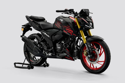TVS Apache RTR 200 4V Front Right Quarter View