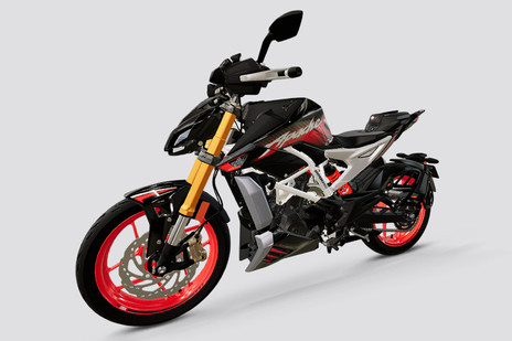 TVS Apache RTR 310 Arsenal Black Base without QuickShifter On road