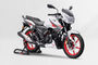टीवीएस अपाचे RTR 160 फ्रंट राइट क्वार्टर व्यू