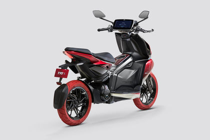 TVS X Rear Right Three Quarter View