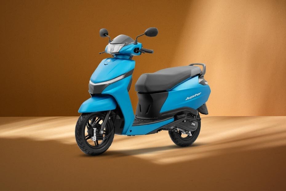 Jupiter 110 Tvs Jupiter Starlight Blue Colour Matte Starlight Blue