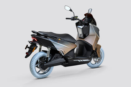 TVS M1-S Electric Maxi-Scooter Rear Right Three Quarter View
