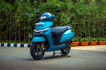 TVS Jupiter Front Left View