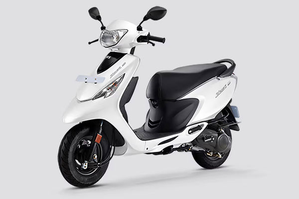 TVS Zest 110 Front Left Quarter View