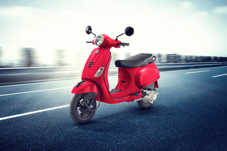 Vespa Urban Club 125 Front Left View