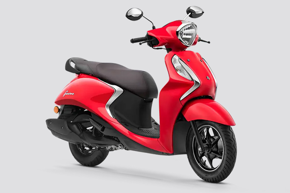 Yamaha Fascino 125 Fi Hybrid Drum Vivid Red On road Price