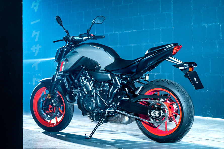 Yamaha MT-07 Rear Left Three Quarter View