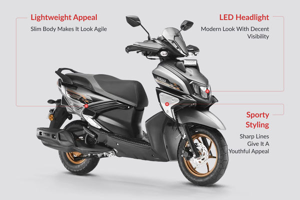 Yamaha RayZR 125 Fi Hybrid Design Highlights