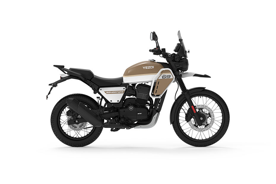 Yezdi Adventure Glacier White Colour - Adventure Glacier White Price