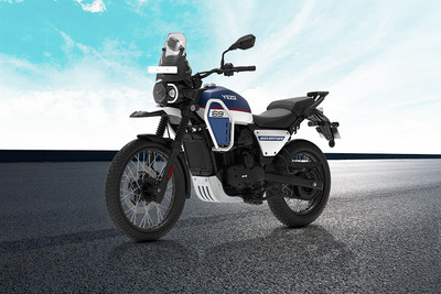 Yezdi Adventure Front Left Quarter View