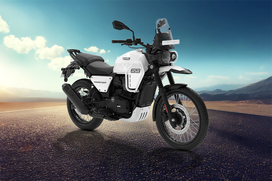 Yezdi Adventure Glacier White THL On road Price, Specifications