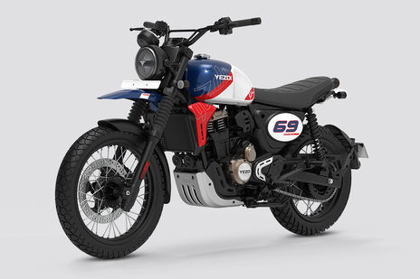 Yezdi Scrambler 350 Rally Blue Yezdi Scrambler 350 Rally Blue