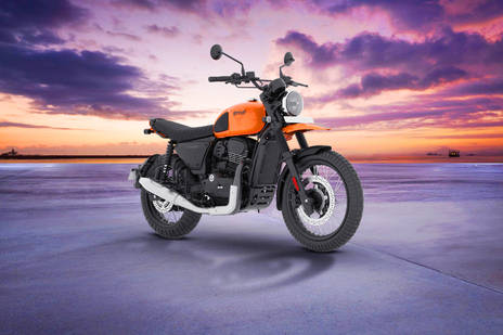 Yezdi Scrambler Single Tone - Fire Orange