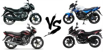 Comparison of 150cc commuters: Yamaha SZ-RR V2.0, Hero MotoCorp Achiever, Honda CB Unicorn and Bajaj Discover 150