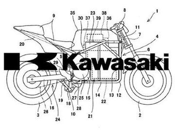 Patent Images of Kawasaki Ninja Electric Bike Leaked