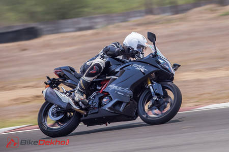 BS6 TVS Apache RR 310 Spotted Testing