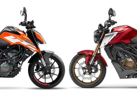 2021 Honda CB125R vs KTM 125 Duke: Image Comparison