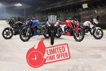 TVS Apache Range: July 2021 Offers TVS Apache Range: July 2021 Offers