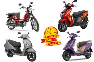 TVS XL100, Jupiter, NTorq,Pep Plus,Zest: July 2021 Offers TVS XL100, Jupiter, NTorq,Pep Plus,Zest: July 2021 Offers