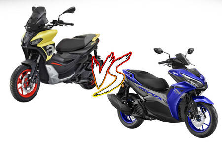 Aprilia SR GT 200 VS Yamaha Aerox 155: Photo Comparison