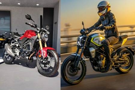 Honda CB300R BS6 vs CFMoto 250 CL-X: Photo Comparison