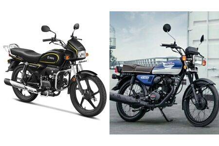 Hero Splendor+ vs Honda CG125: Photo Comparison 