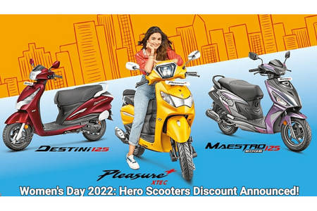 Women's Day 2022: Hero Scooters’ Discounts Announced