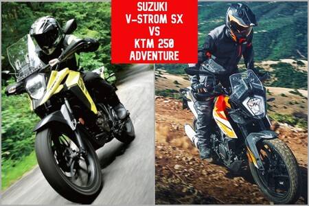 Suzuki V-Strom SX vs KTM 250 Adventure: Photo Comparison