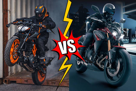 The Ultimate Streetfighter: KTM 390 Duke vs Kymco Krider 400 Compared In Images