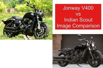 Jonway V400 vs Indian Scout Compared In Images Jonway V400 vs Indian Scout Compared In Images