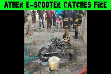 Ather 450X Catches Fire, But It’s Not Due To A Faulty Battery Ather 450X Catches Fire, But It’s Not Due To A Faulty Battery