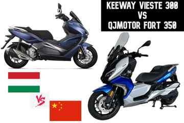 Keeway Vieste 300 vs QJMotor Fort 350: Photo Comparison