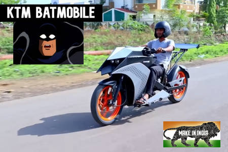 Batman Needed A KTM RC To Hit The Drag Strip