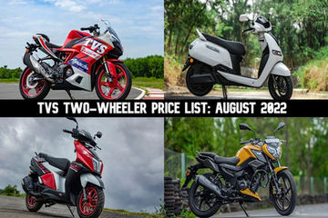 TVS Two-Wheelers Price List For August 2022: Apache, Ronin, NTorq And More