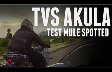 TVS Akula 310 Test Mule Captured In Video TVS Akula 310 Test Mule Captured In Video