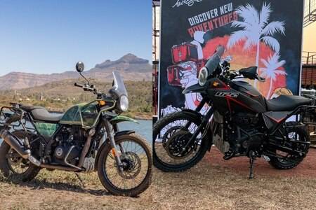 Modified Royal Enfield Himalayan 822 vs Stock Himalayan: Image Comparison