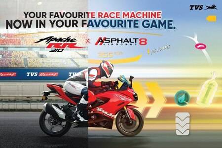 Race TVS Apache RR 310 In Asphalt 8: Airborne Video Game