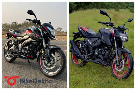 In 14 Pics: Bajaj Pulsar NS160 Vs TVS Apache RTR 160 4V