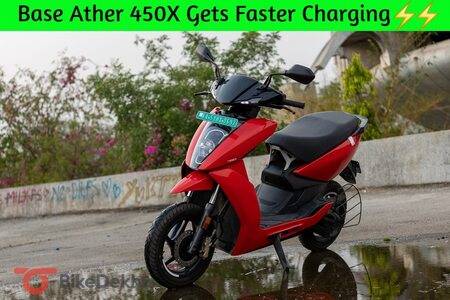 Faster Charging Now Available For Ather 450X Base Variant Faster Charging Now Available For Ather 450X Base Variant