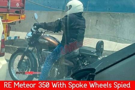 More Affordable Royal Enfield Meteor 350 With Spoke Wheels Spied