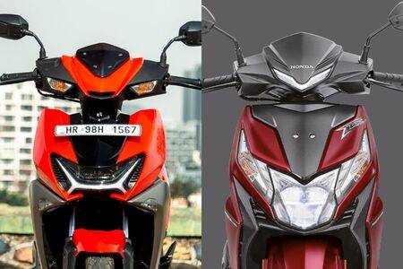 In 9 Images: Honda Dio vs Hero Xoom