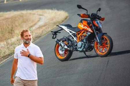 Watch: Did You Know Rahul Gandhi Owns A KTM 390 Duke? 