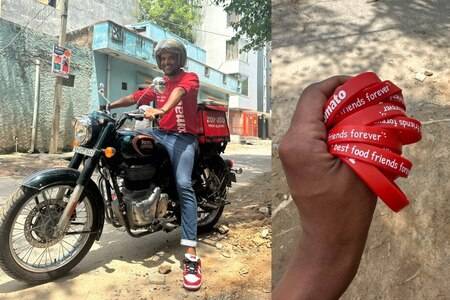 Zomato CEO Hands Out Friendship Bands On A Royal Enfield Classic 350; Internet Reacts