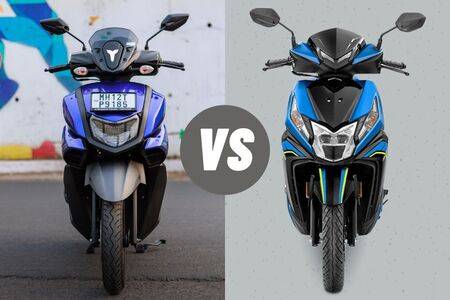 Yamaha RayZR 125 Fi Hybrid Vs Honda Dio 125: Image Comparison