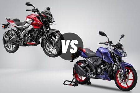 2024 Bajaj Pulsar NS160 vs TVS Apache RTR 160 4V: Image Comparison