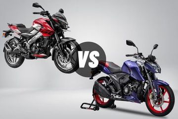 2024 Bajaj Pulsar NS160 vs TVS Apache RTR 160 4V: Image Comparison 2024 Bajaj Pulsar NS160 vs TVS Apache RTR 160 4V: Image Comparison